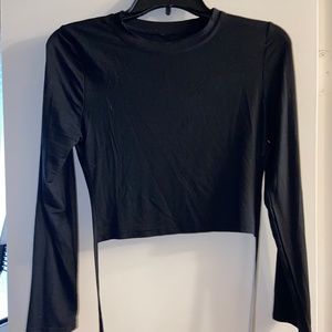 black long sleeve top